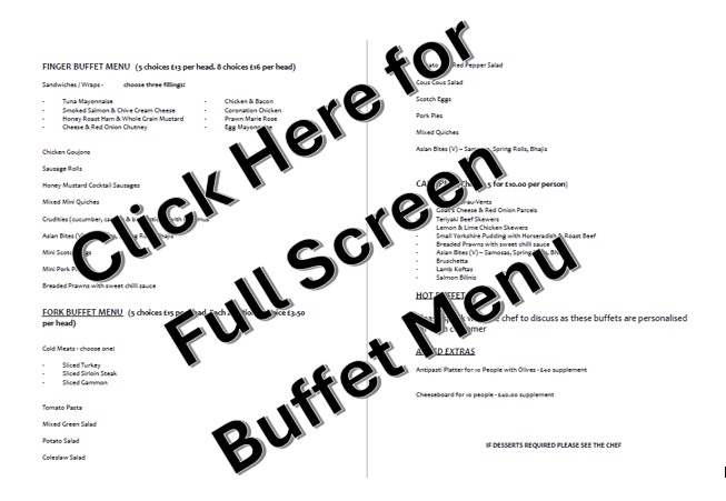 Jack Buffet Menu Sep24